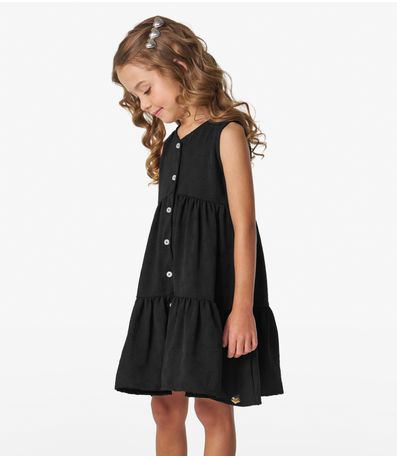 Vestido Infantil Em Air Flow Trick Nick Preto