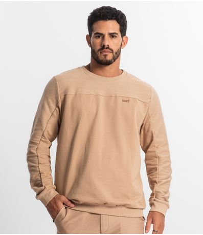 Blusão Masculino Moletom Diametro Marrom