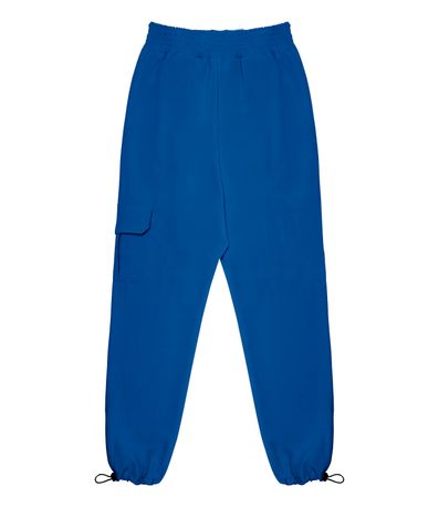 Calça Juvenil Feminina Em Crepe Light Minty Azul
