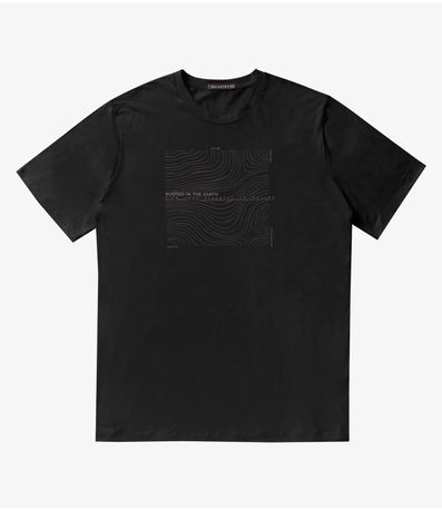 Camiseta Masculina Pus Size Diametro Preto
