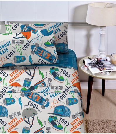 Jogo de Cama Infantil 3 Peças Corttex Bege