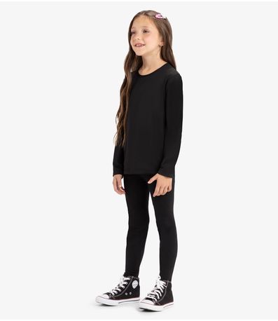 Legging malha térmica Rovi Kids Preto