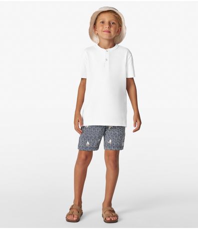Bermuda Infantil Menino Trick Nick Azul