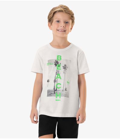 Camiseta Infantil Masculina Rovi Kids Branco