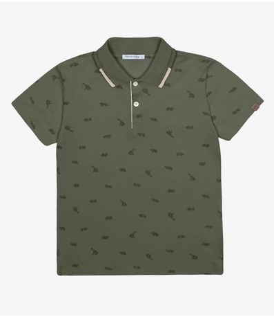 Polo Menino Cotton Trick Nick Verde