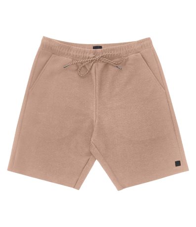 Bermuda Masculina Em Moletinho Diametro Marrom