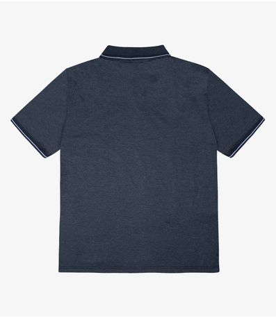 Polo Masculina Plus Size Select Cinza