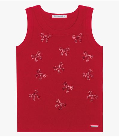 Regata Básica Infantil Feminina Trick Nick Vermelho