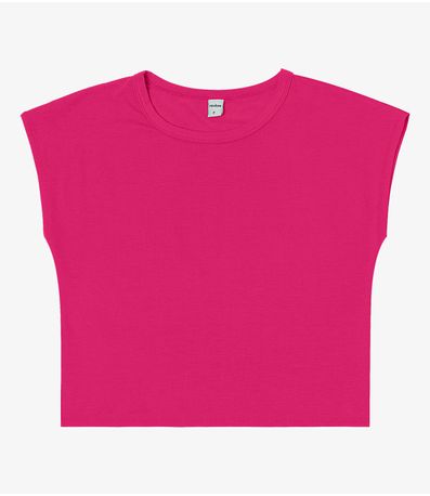 Blusa Básica Feminina Viscotorcion Rovitex Rosa