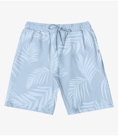 Bermuda Molecotton Masculina Minty Azul