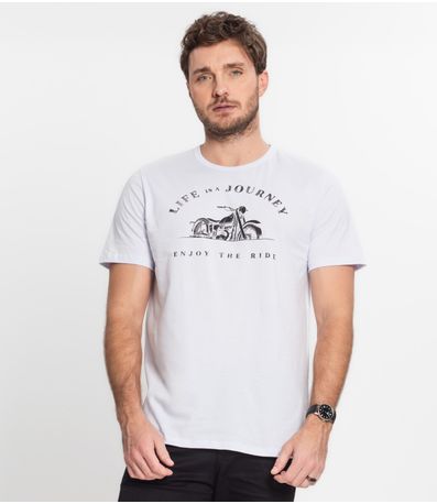 Camiseta Masculina Rovitex Branco