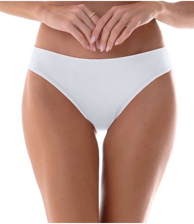 Calcinha Tanga Sem Costura Zee Rucci Branco