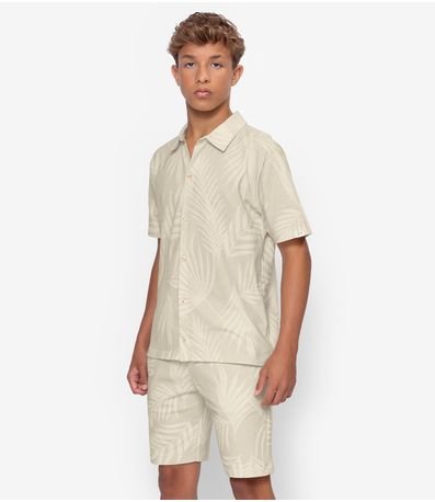 Bermuda Molecotton Masculina Minty Bege