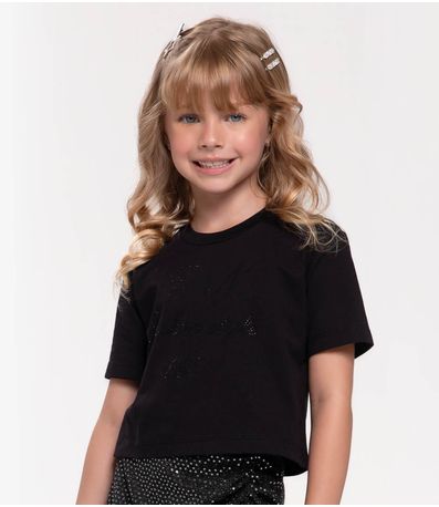 Conjunto Infantil Blusa Com Saia Trick Nick Preto