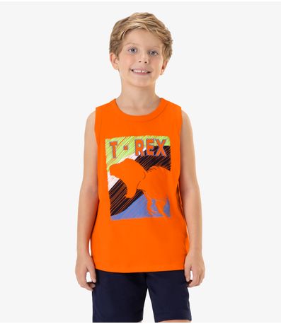 Regata Infantil Masculina T- Rex Rovi Kids Laranja