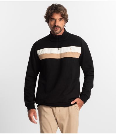 Blusão Masculino Moletom Diametro Preto