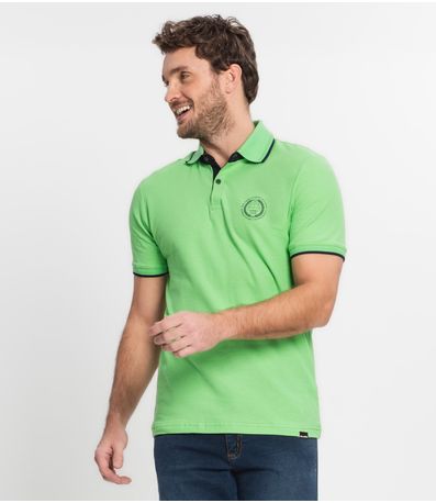 Polo Masculina Regular Select Verde