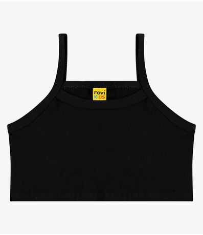 Top De Alça Infantil Rovi Kids Preto