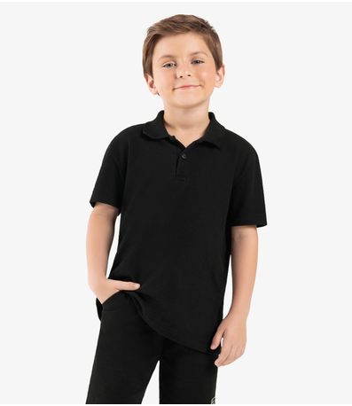 Polo Infantil Masculino Malhão Fruit Rovi Kids Preto