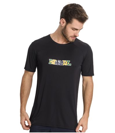 Camiseta Masculina Brasil Copa MMT Preto