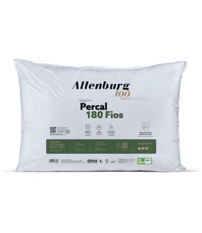 Travesseiro Percal 180 Fios Altenburg Branco