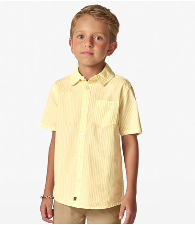 Conjunto Camisa com Bermuda Trick Nick Amarelo