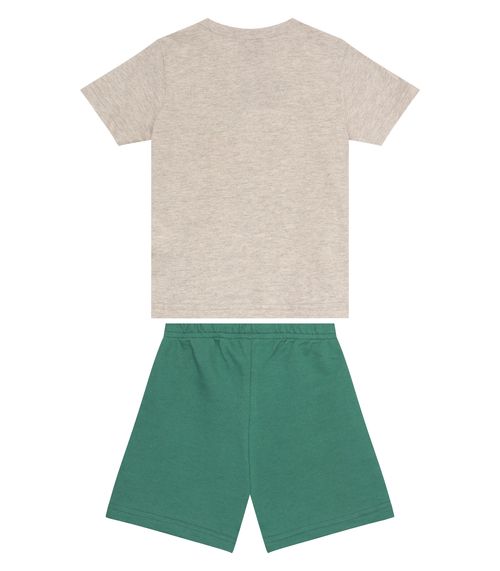 Conjunto Infantil Masculino Com Camiseta Agathos Cinza