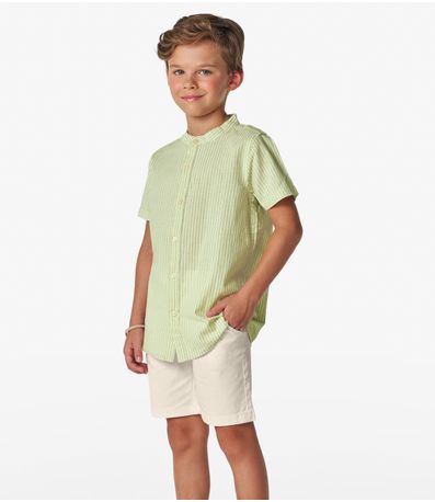 Conjunto Infantil Masculino Listrado Trick Nick Verde