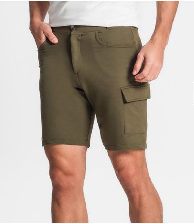 Bermuda Masculina Em Moletom Diametro Verde