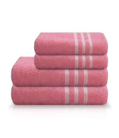 Toalha de Banho Festiva Camesa Rosa