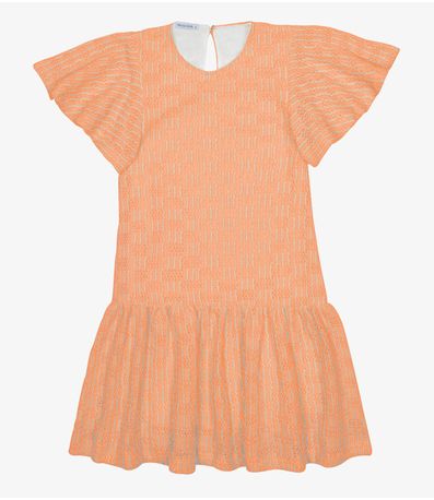 Vestido Infantil Tricot Trick Nick Laranja