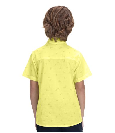 Camisa Infantil Masculina Com Botões Trick Nick Verde
