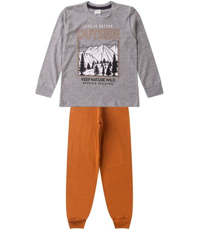 Conjunto Infantil Menino Meia Estação Kappes Laranja