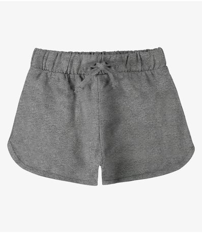 Shorts Básico Infantil Feminino Rovi Kids Cinza