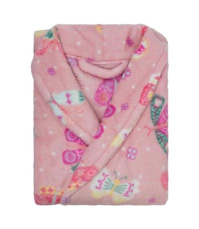 Roupão Infantil Microfibra Estampado Camesa Rosa
