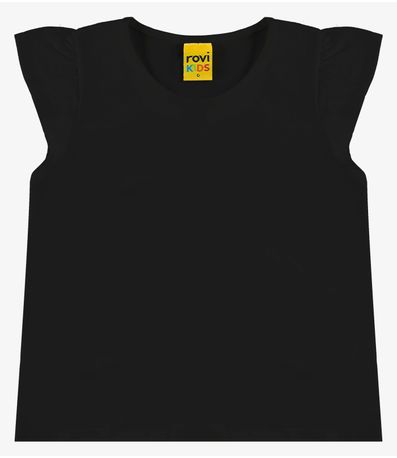 Blusa Infantil Viscotorcion Rovi Kids Preto