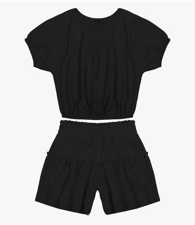 Conjunto Infantil Feminino Em Air Flow Trick Nick Preto