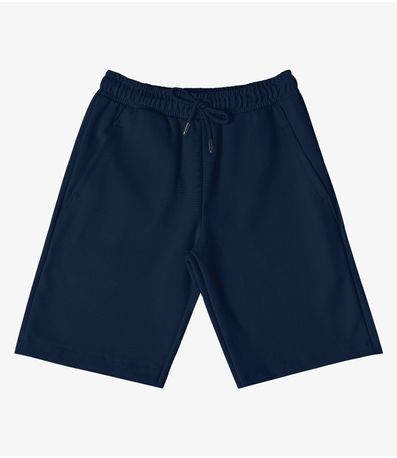 Bermuda Juvenil Em Piquet Verona Masculina Minty Azul