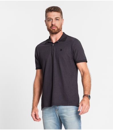 Camisa Polo Masculina Básica Ogochi Preto