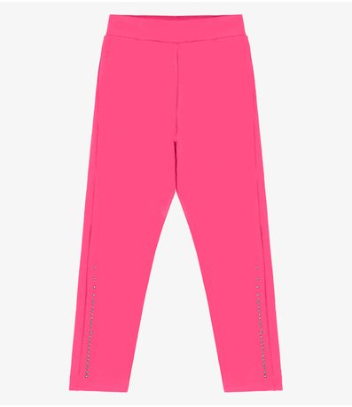 Legging Infantil Em Molecotton Rovi Kids Rosa