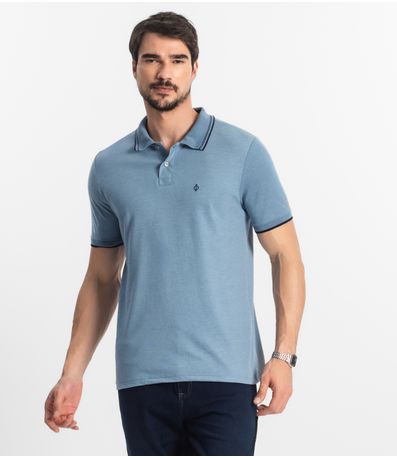 Polo Masculina Diametro Azul