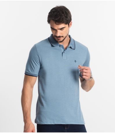 Polo Masculina Diametro Azul