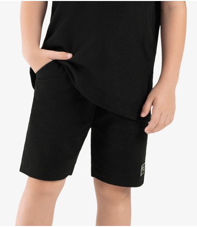 Bermuda Infantil Masculina Malhão Fruit Rovi Kids Preto