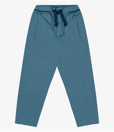 Calça Infantil Masculina Em Sarja Twill Trick Nick Azul