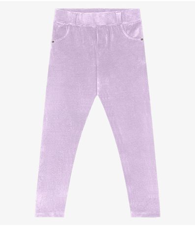 Legging Infantil Veludo Trick Nick Roxo