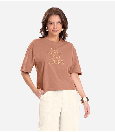 T - Shirt Feminina Endless Marrom