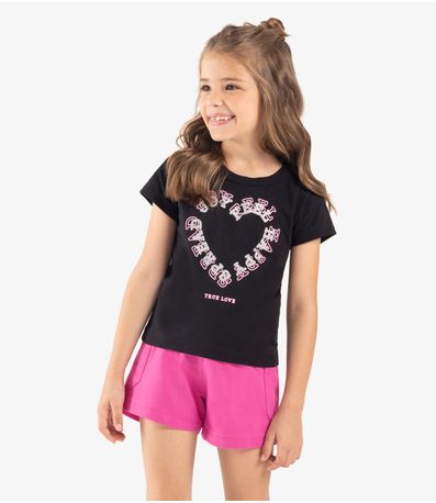 Blusa Infantil Meia Malha Rovi kids Preto