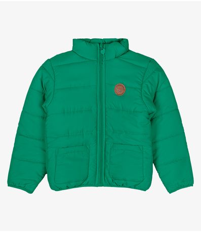 Jaqueta Puffer Infantil Feminina Trick Nick Verde