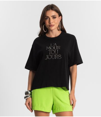 T - Shirt Feminina Endless Preto