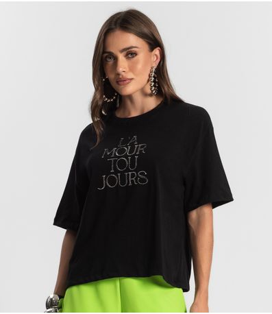 T - Shirt Feminina Endless Preto